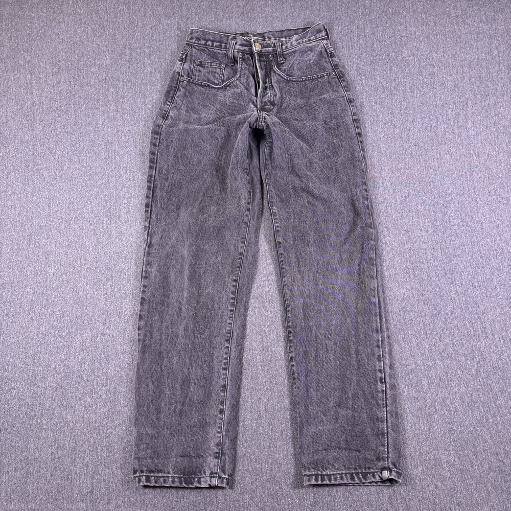 Guess Georges Marciano Button Fly Mid Rise Denim Jeans Womens 1 Dark Gray Cotton